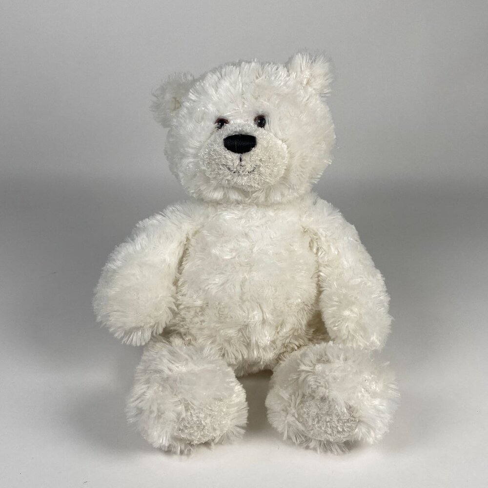 BMW by Gund Signature White Teddy Bear Plush Stuffed Animal No Shirt